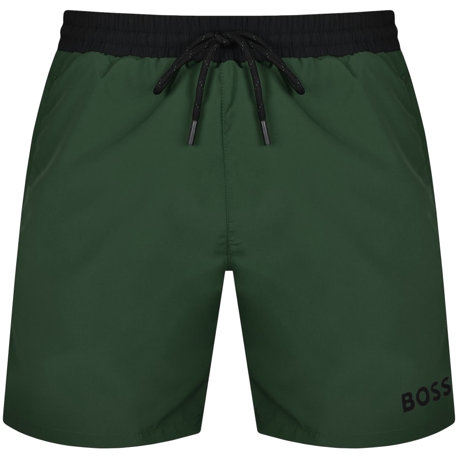 BOSS Starfish Swim Shorts Green